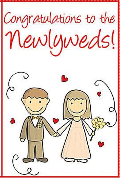 Say Congrats With A Free Printable Wedding Card Wedding