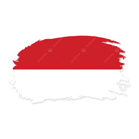 Indonesia Stock Flag Vector With Transparent Indonesia Indonesia Flag
