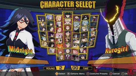 My Hero Ones Justice 2 All Characters And Stages Dlc Midnight