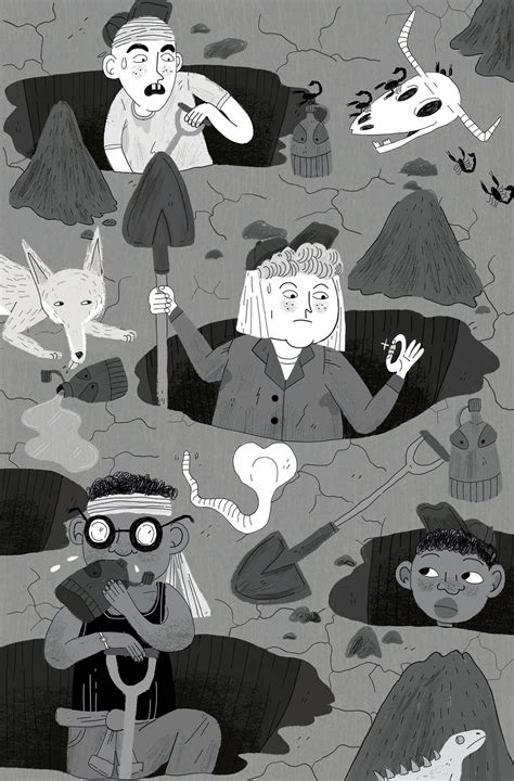 Initially i thought this was a manhole cover but. "Holes" - Book cover and B&W illustrations on Behance