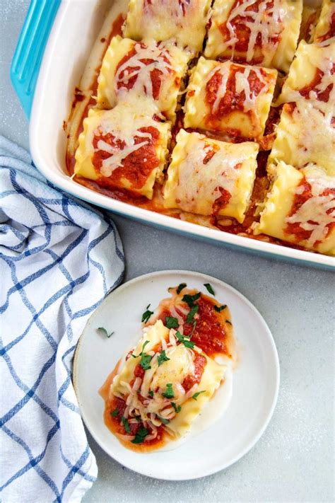 Red Pepper And Boursin Chicken Lasagna Roll Ups Culinary Cool