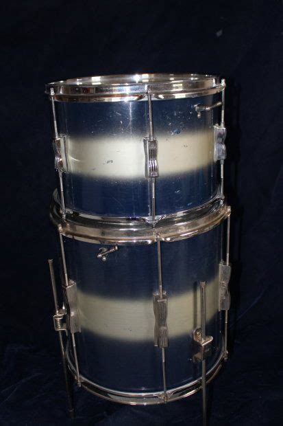 Ludwig Club Date Duco 1950s Blue Silver Lacquer 3 Piece Kit 221314