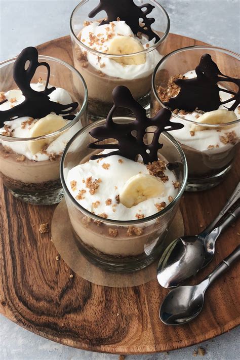 Coconut Cream Banana Pudding With Chocolate Garnish Inspired Edibles
