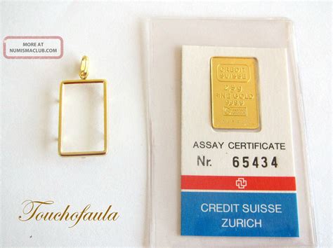 If you are mailing in your payment, we understand that it takes time. 24k Pure Gold Credit Suisse Two And One Half (2. 5) Gram Ingot With Frame