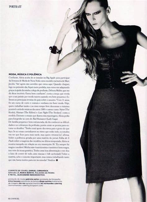 Made In Brazil Alicia Kuczman In Lofficiel Brazil