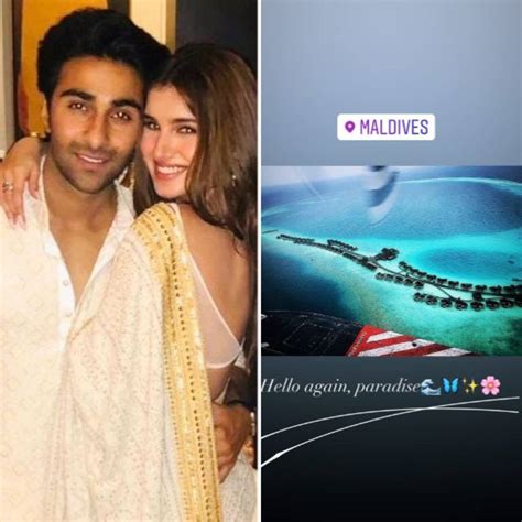 tara sutaria and aadar jain head off to the maldives for a getaway share pics on insta stories