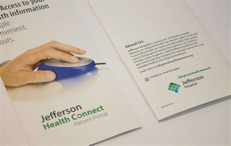 Jefferson Hospital Patient Portal Brochure On Behance