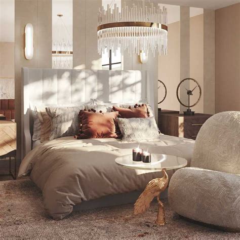 Contemporary Modern Glam Bedroom By Cristina Havenly