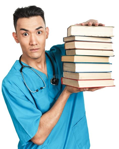 Medical Student With Books Stock Photo Image Of Uniform 40681662