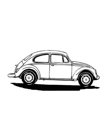 Beetle Car Cabriolet Coloring Pages Best Place To Color Vw Tattoo