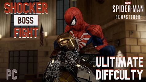 Shocker Boss Fight Ultimate Difficulty Marvels Spider Man Remastered