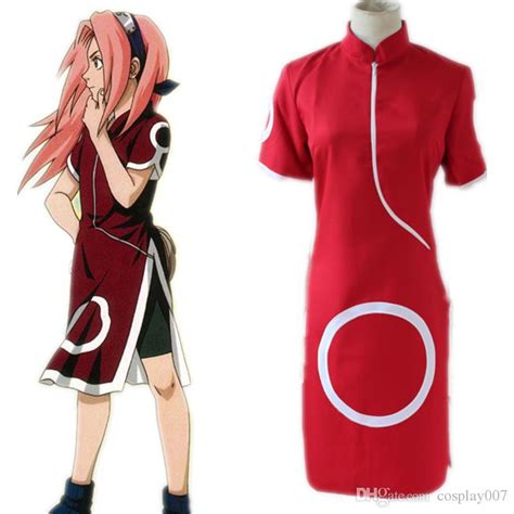 Acheter Haruno Sakura Cosplay Costumes Cheongsam Japonais Anime