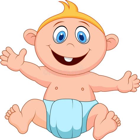 Baby Boy Cartoon Stock Vector Illustration Of Small 31344927