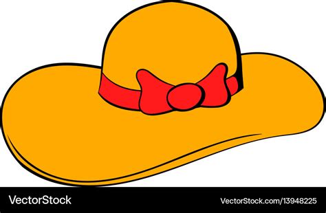 Women Hat Icon Cartoon Royalty Free Vector Image