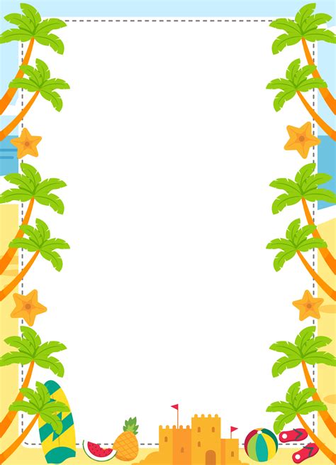 Clipart Of The Summer Borders And Frames Free Image Download Clip Art