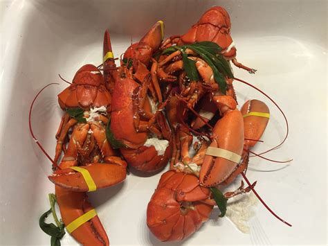 Turn the tails over and generously baste with garlic butter. Boiled Lobster - Columbine Kitchen