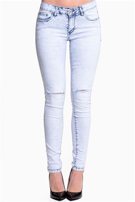 Mavis Acid Wash Ripped Jeans Iclothing