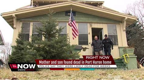 mother and son found dead in their port huron home police investigating