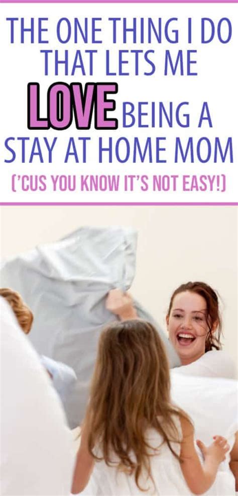 Enjoy Being A Stay At Home Mom By Doing This One Thing Single Parenting Stay At Home Mom