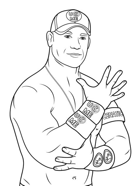 WWE Dwayne La Roca Johnson Para Colorear Imprimir E Dibujar