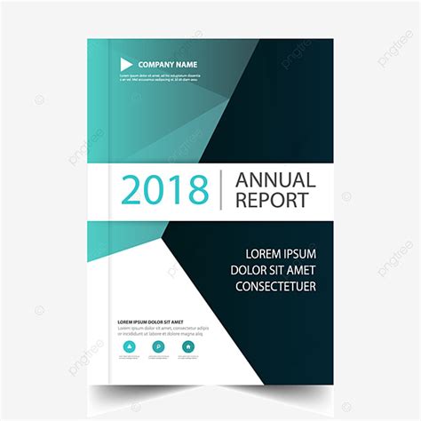 Blue Annual Report Design Vector Template for Free Download on Pngtree