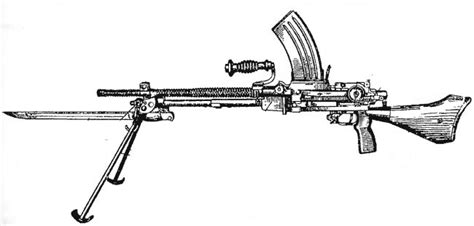 65mm Type 96 Light Machine Gun With Magazine And Bayonet