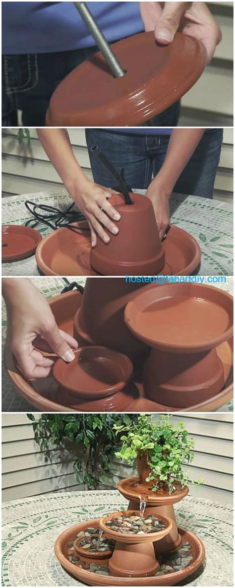 Diy Terracotta Clay Pot Fountain Projects Diy Fountain Terra Cotta