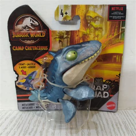 Jual Ori Original Mattel Jurassic World Snap Squad Mosasaurus Dino