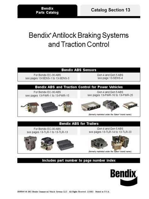 Bendix Abs Bloqueo Anti Lock Braking System Automotive Industry