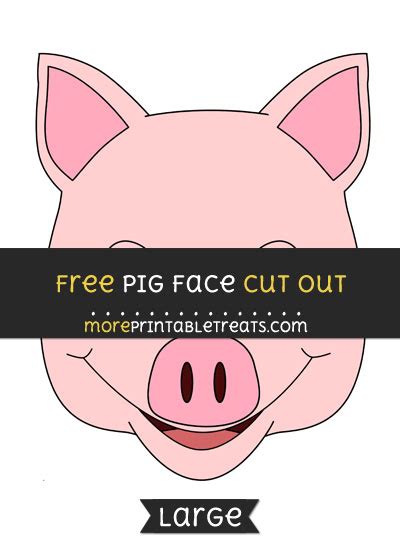 Pig Face Cut Out Large