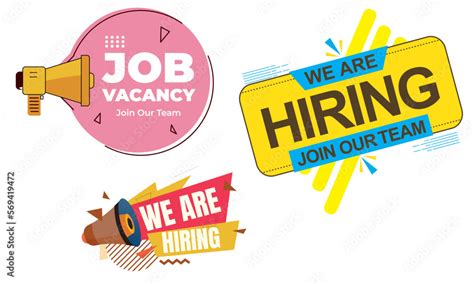 We Are Hiring Vector Illustration Hiring Template Join Our Team