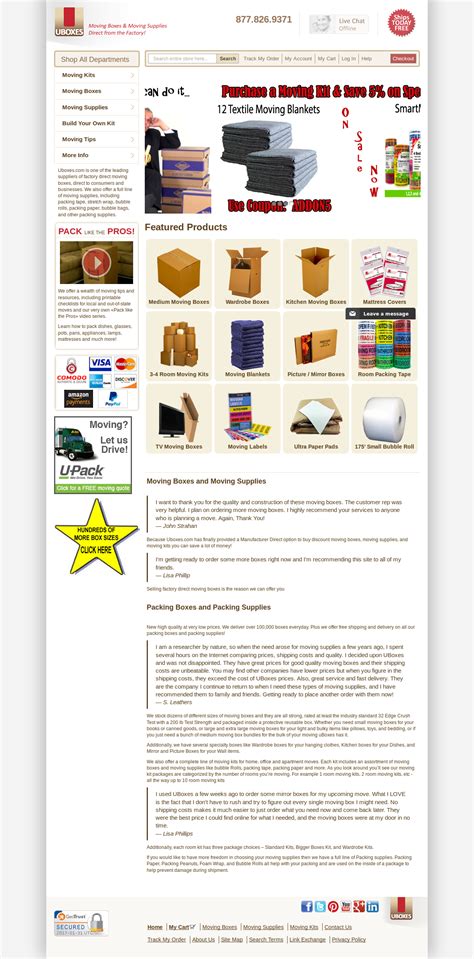 5 Websites To Buy Reasonable Moving Boxes And Packaging Materials By