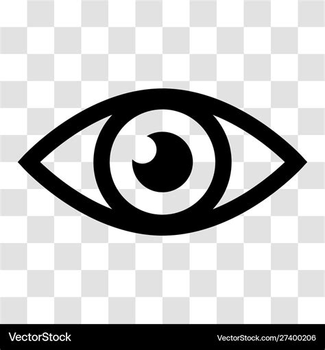 Eye Icon On White Background Royalty Free Vector Image