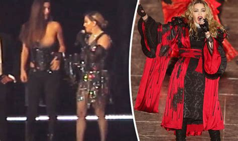 madonna fan defends singer after she exposed her breast on stage celebrity news showbiz and tv