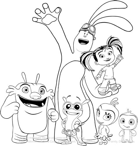 All Characters Of Kate And Mim Mim Coloring Pages