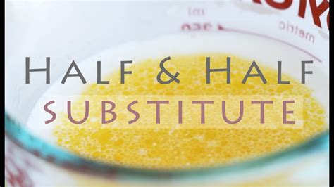 How To Make Half And Half Homemade Substitute Recipe Youtube