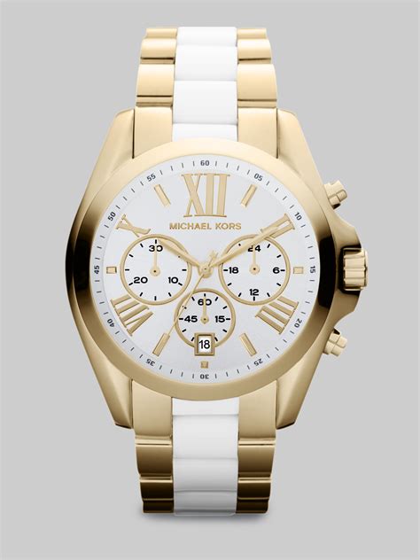 Lyst Michael Kors Goldtone Stainless Steel Ceramic Chronograph Watch In Metallic For Men