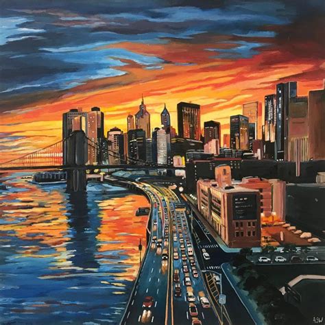 New York City Paintings On Canvas Warehouse Of Ideas