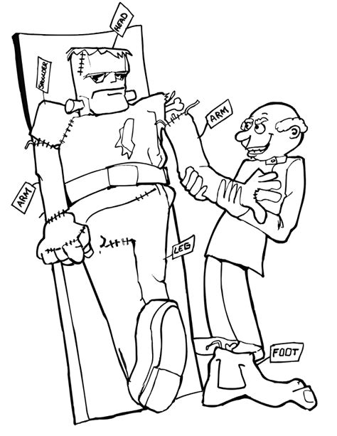 Halloween coloring pages for kids free scary frankenstein adults. Beware of Franken-Apps, especially Franken-Monitor - New ...