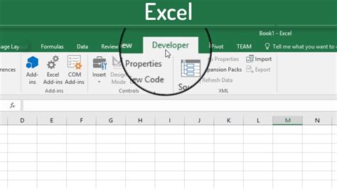 How To Turn On The Developer Tab In Excel Excel Examples