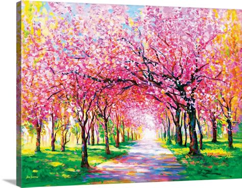 Cherry Blossom Trees Wall Art Canvas Prints Framed Prints Wall Peels