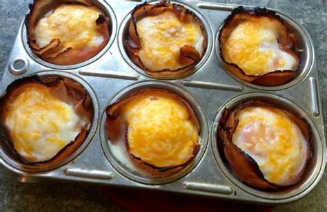Baked Ham And Cheese Egg Cups Grandmas Simple Recipes