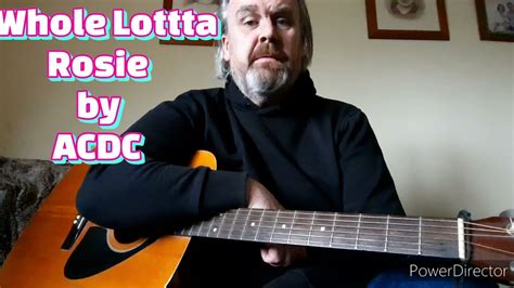 Whole Lotta Rosie ACDC Acoustic Tutorial YouTube