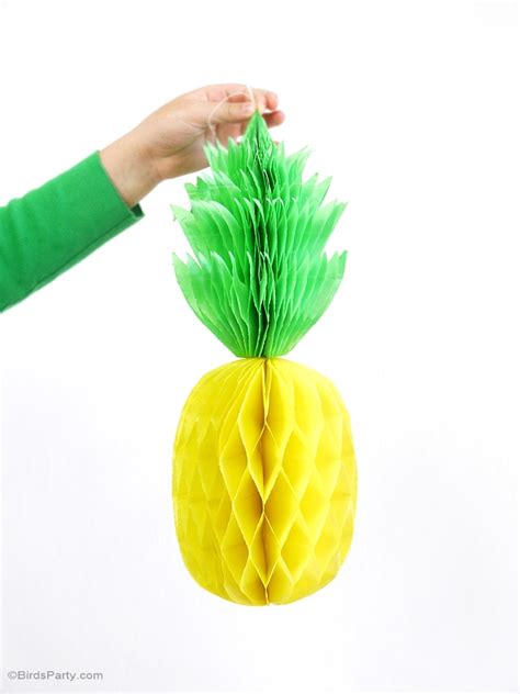 Diy Pineapple Honeycomb Party Decorations Party Ideas