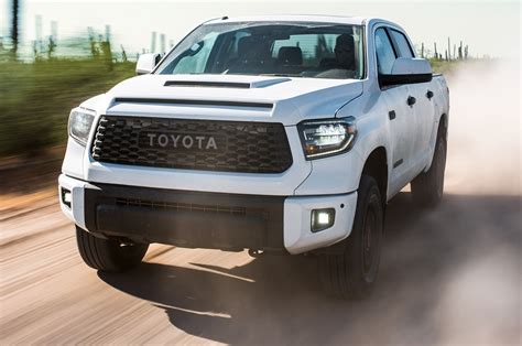 2019 Toyota Tundra Trd Pro Front Three Quarter In Motion