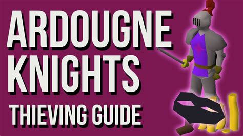 Give the sword to the squire in white knight castle to complete the quest. OSRS Ardougne Knights Thieving Guide 2007 - Up to 250K GP/HR & 175K XP/HR - YouTube