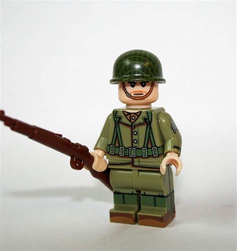 D Day Us Army Soldier Ww2 Custom Minifigure Movie Building Army Toy Figure