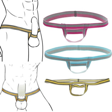 men mens ball lifter booster underwear enhancer bulge ring straps thong bikini brief men s