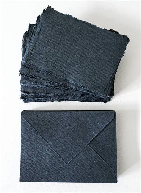 Indigo Deckle Edge Paper Hand Made Cotton Rag Recycled Paper