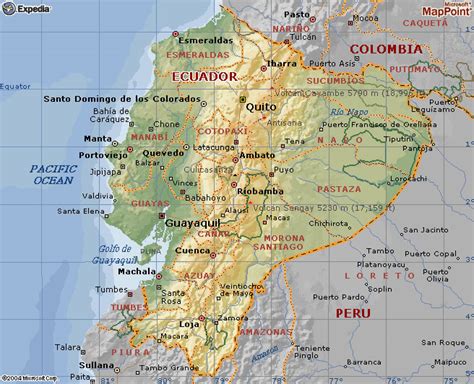 Mapas De Ecuador Mapa Geogr Fico Del Ecuador